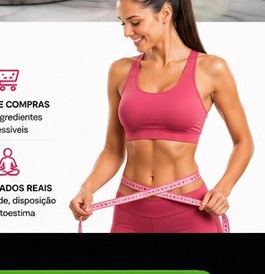 Pessoa em contexto fitness e controle de medidas